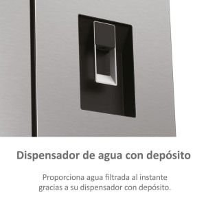 Amerikanischer Kühlschrank Combi HAIER HCR3818EWMM Inox Kapazität von 463 Liter