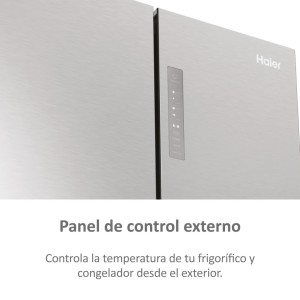 Amerikanischer Kühlschrank Combi HAIER HCR3818EWMM Inox Kapazität von 463 Liter