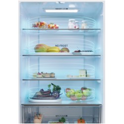 Frigorífico Americano Combi 4 Puertas HAIER HFR5719ENMG Inox Capacidad de 446 Litros