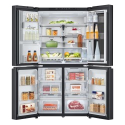 Amerikanischer Kühlschrank Combi LG GMG961EVKE Schwarz Kapazität von 463 Liter