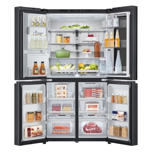 Amerikanischer Kühlschrank Combi LG GMG961EVKE Schwarz Kapazität von 463 Liter