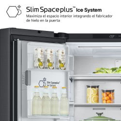 Amerikanischer Kühlschrank Combi LG GMG961EVKE Schwarz Kapazität von 463 Liter