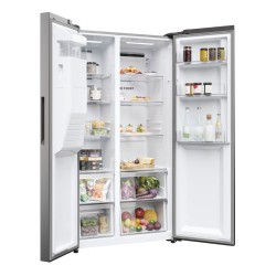 Amerikanischer Kühlschrank HAIER HSR5918DIMP Inox Kapazität von 511 Liter