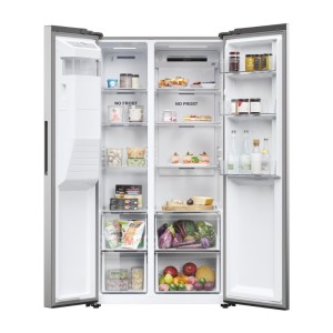 Amerikanischer Kühlschrank HAIER HSR5918DIMP Inox Kapazität von 511 Liter