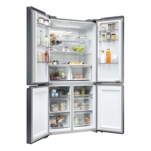Frigorífico Americano Combi 4 Puertas HAIER HCR5919ENMB Negro Capacidad de 528 Litros