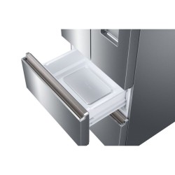 Amerikanischer Kühlschrank Combi 4 Türen HAIER HB18FGSAAA Glas Inox Kapazität von 539 Liter