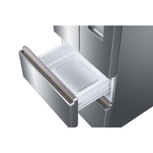 Amerikanischer Kühlschrank Combi 4 Türen HAIER HB18FGSAAA Glas Inox Kapazität von 539 Liter
