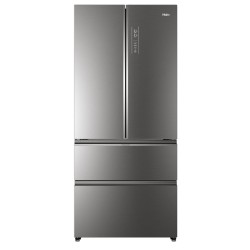 Amerikanischer Kühlschrank Combi 4 Türen HAIER HB18FGSAAA Glas Inox Kapazität von 539 Liter