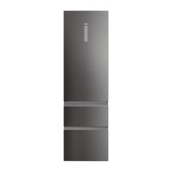 Frigorífico Combi 3 Puertas HAIER HTW7620CNMP Inox Oscuro Capacidad de 414 Litros