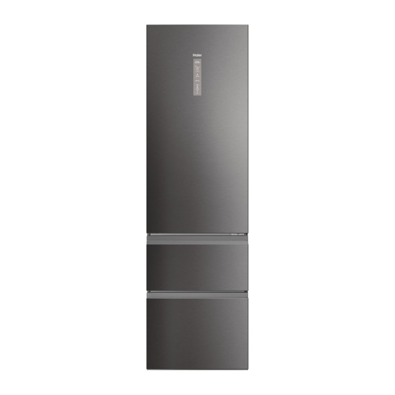 Frigorífico Combi 3 Puertas HAIER HTW7620CNMP Inox Oscuro Capacidad de 414 Litros Frigorífico Combi 3 Puertas HAIER HTW7620CNMP Inox Oscuro Capacidad de 414 Litros