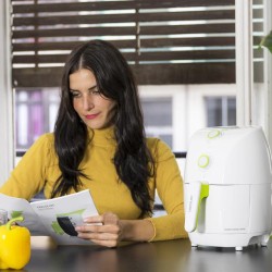 Luft Fritteuse Cecotec Airfryer Cecofry Compact Rapid Weiß 1,5 Liter 900W