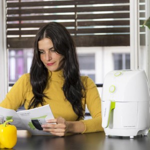 Luft Fritteuse Cecotec Airfryer Cecofry Compact Rapid Weiß 1,5 Liter 900W