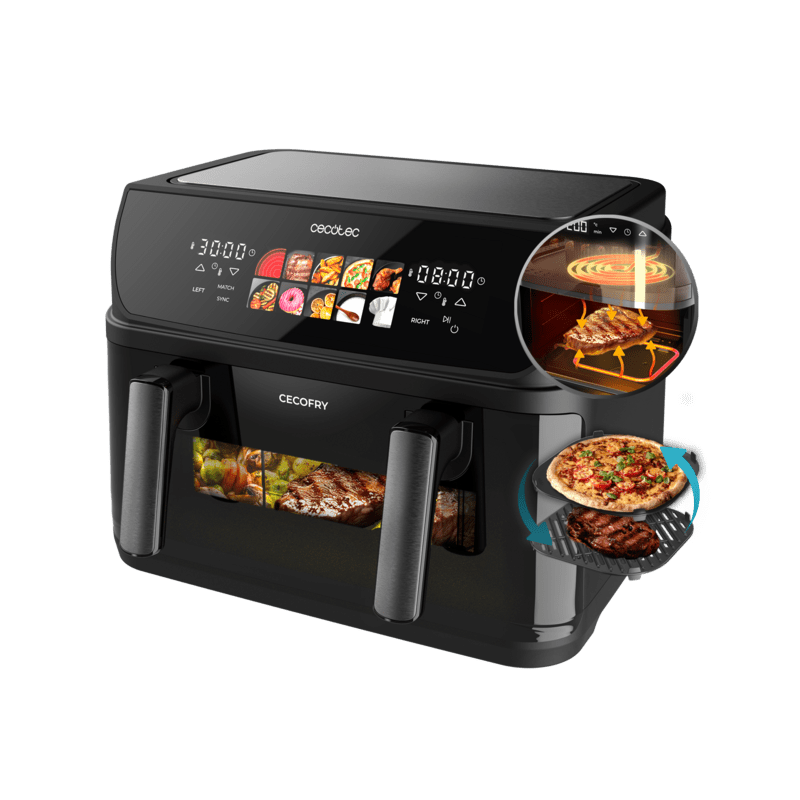 Freidora de Aire Cecotec Airfryer Cecofry&Grill Duoheat 10000 10 Litros 2800 W