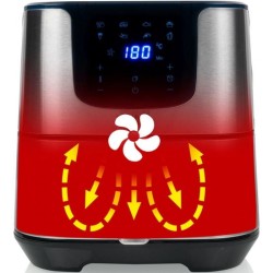 Luft Fritteuse Airfryer Princess Deluxe Digital XXL 183312 5,5 Liter 1700 W