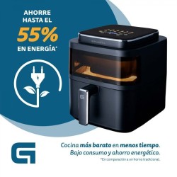 Freidora de Aire Airfryer Grunkel Black Light Fryer 6 Litros 1400 W