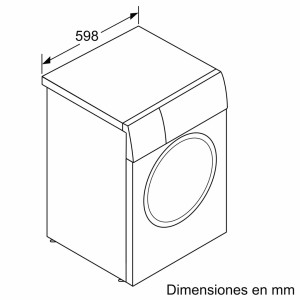 Lavadora Balay 3TS282X Acero Mate 8 Kg de Capacidad 1200rpm