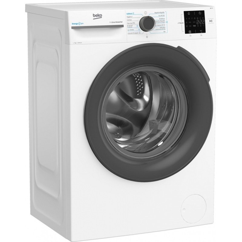 Lavadora Beko VBM3WFU37213WA Blanca 7 Kg de Capacidad 1200rpm
