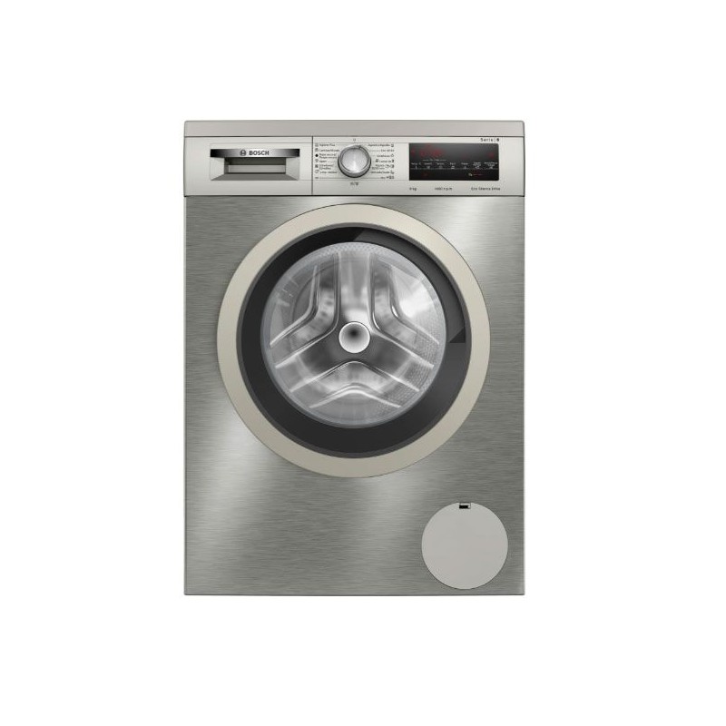 Lavadora Bosch WUU28T6KES Acero Antihuellas 9 Kg de Capacidad 1400rpm