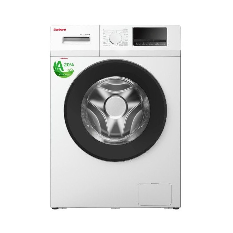 Lavadora Corbero CLT1204VIN Blanca 12 Kg de Capacidad 1400rpm