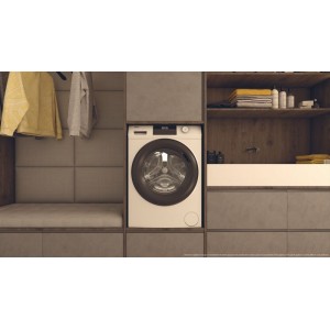 Lavadora Haier HW80BP14929AS Blanca 8 Kg de Capacidad 1400rpm Inverter