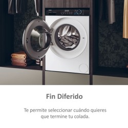 Lavadora Secadora Haier HWD100BP14939IB Blanca 10 Kg / 6 Kg de Capacidad 1400rpm