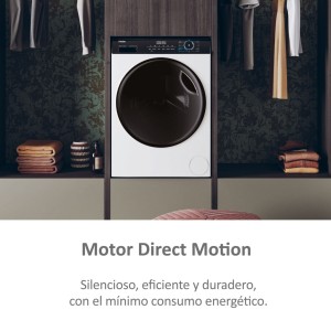 Lavadora Secadora Haier HWD100BP14939IB Blanca 10 Kg / 6 Kg de Capacidad 1400rpm