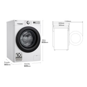 Waschmaschine LG F4WR5011A6F Weiß 9 kg Kapazität 1400rpm
