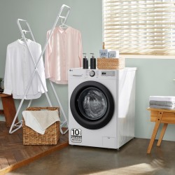 Lavadora LG F4WR5011A6F Blanca 9 Kg de Capacidad 1400rpm