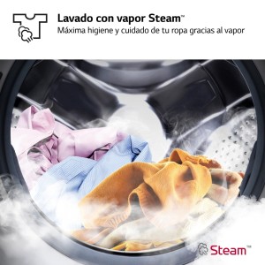 Lavadora LG F4WR5011A6F Blanca 9 Kg de Capacidad 1400rpm