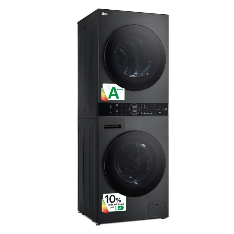 Lavadora Secadora Torre LG WT1210BBF Negro 12 / 10 Kg de Capacidad 1400rpm Lavadora Secadora Torre LG WT1210BBF Negro 12 / 10 Kg de Capacidad 1400rpm