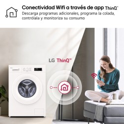Lavadora Secadora LG W4X1085NWH Blanco 8 / 5 Kg de Capacidad 1400rpm