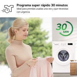 Lavadora Secadora LG W4X1085NWH Blanco 8 / 5 Kg de Capacidad 1400rpm