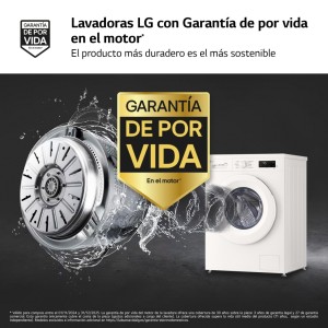 Lavadora Secadora LG W4X1085NWH Blanco 8 / 5 Kg de Capacidad 1400rpm