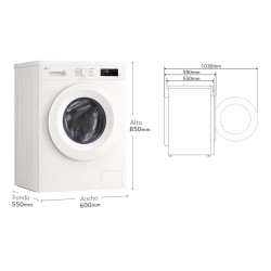 Lavadora Secadora LG W4X1085NWH Blanco 8 / 5 Kg de Capacidad 1400rpm