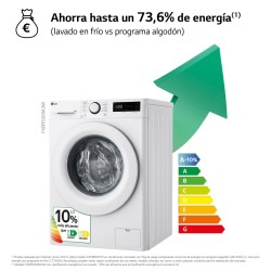 Lavadora Secadora LG F4DR5009A3W Blanco 9 / 6 Kg de Capacidad 1400rpm