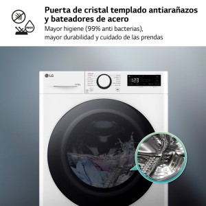 Lavadora Secadora LG F4DR6010A0W Blanco 10 / 6 Kg de Capacidad 1400rpm