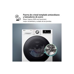 Lavadora LG F4WR7013AGW Blanca 13 Kg de Capacidad 1400rpm