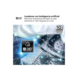 Lavadora LG F4WR7013AGW Blanca 13 Kg de Capacidad 1400rpm