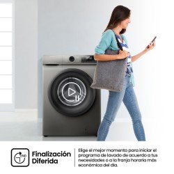 Lavadora Hisense WF1Q8041BT Inox 8 Kg de Capacidad 1400rpm