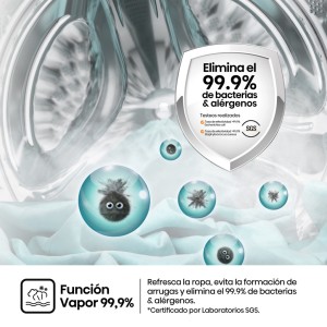 Lavadora Hisense WF1Q8041BT Inox 8 Kg de Capacidad 1400rpm