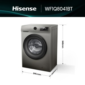 Lavadora Hisense WF1Q8041BT Inox 8 Kg de Capacidad 1400rpm