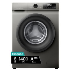Lavadora Hisense WF1Q8041BT Inox 8 Kg de Capacidad 1400rpm