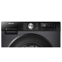 Lavadora Hisense WF3S9043BB3 Negro 9 Kg de Capacidad 1400rpm