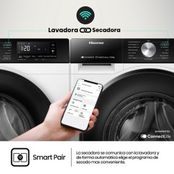Lavadora Hisense WF3S1045BW3 Blanca 10,5 Kg de Capacidad 1400rpm
