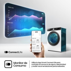 Lavadora Hisense WF3S1045BW3 Blanca 10,5 Kg de Capacidad 1400rpm