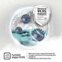 Lavadora Hisense WF3S1045BW3 Blanca 10,5 Kg de Capacidad 1400rpm