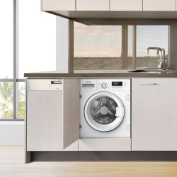 Lavadora Integrable Hisense WF3M841BWIES 8 Kg de Capacidad 1400rpm