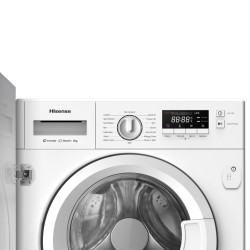 Lavadora Integrable Hisense WF3M841BWIES 8 Kg de Capacidad 1400rpm