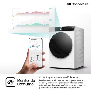 Lavadora Hisense WF7S1247BW Blanca 12 Kg de Capacidad 1400rpm
