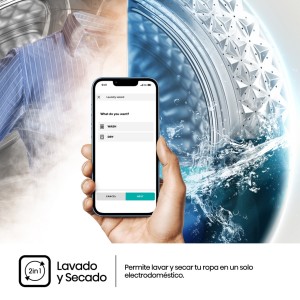 Lavadora Secadora Hisense WD3S9043BW3 Blanca 9 / 6 Kg de Capacidad 1400rpm